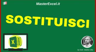 Come sostituire una parola in excel