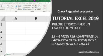 Come aumentare le righe in excel