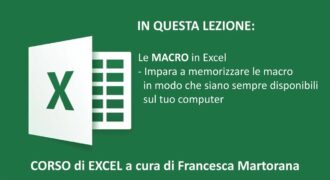 Come salvare file excel con macro