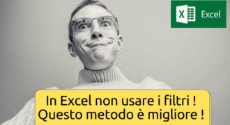 Come togliere tutti I filtri da excel