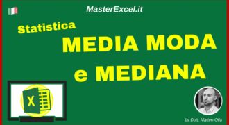 Come calcolare media e mediana su excel