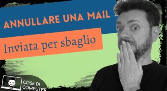 Come eliminare una mail inviata outlook