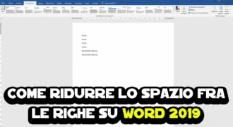 Come regolare la distanza tra le righe in word