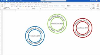 Come fare un timbro tondo con word