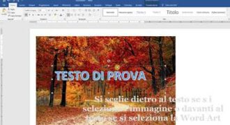 Come sovrapporre due lettere in word