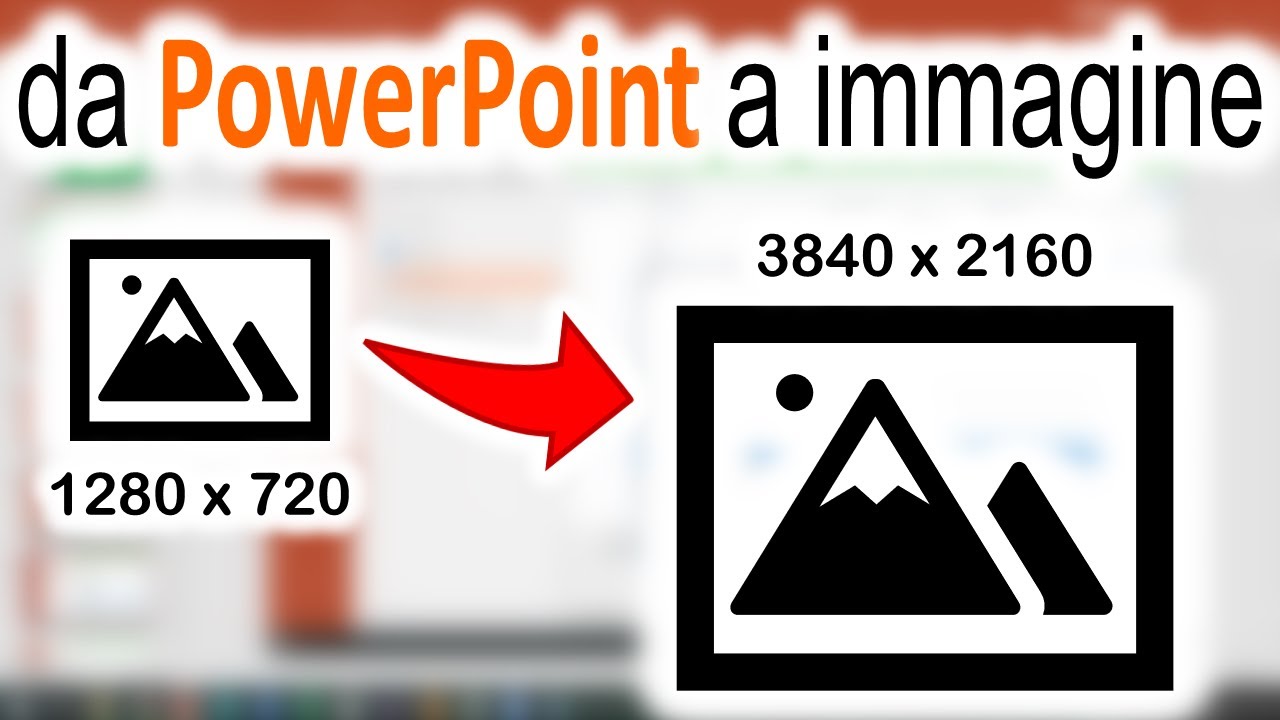 Come salvare da powerpoint immagini ad alta risoluzione