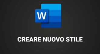 Come si crea un nuovo stile in word