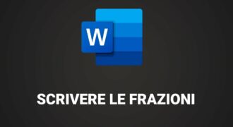 Come creare una frazione su word