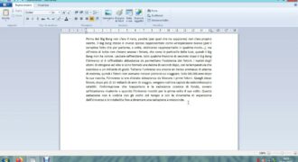 Come si giustifica un documento word