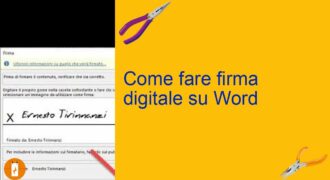 Come si firma digitalmente un documento word