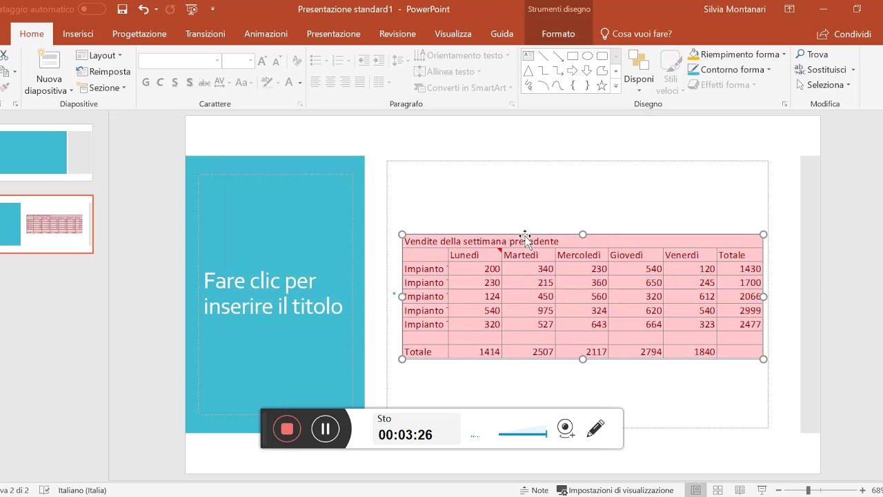 Come inserire un file excel in powerpoint