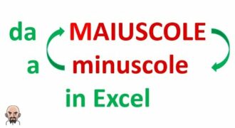 Come modificare da minuscolo a maiuscolo in excel