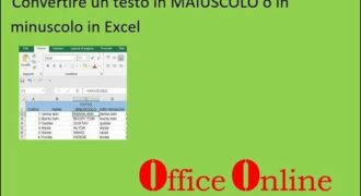 Come si fa a far diventare tutto maiuscolo su excel