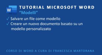 Come si crea un modello di documento word