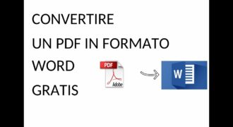 Come rendere pdf un documento word