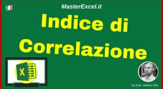 Come fare la correlazione su excel