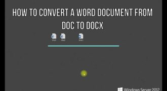 Come convertire file docx in word