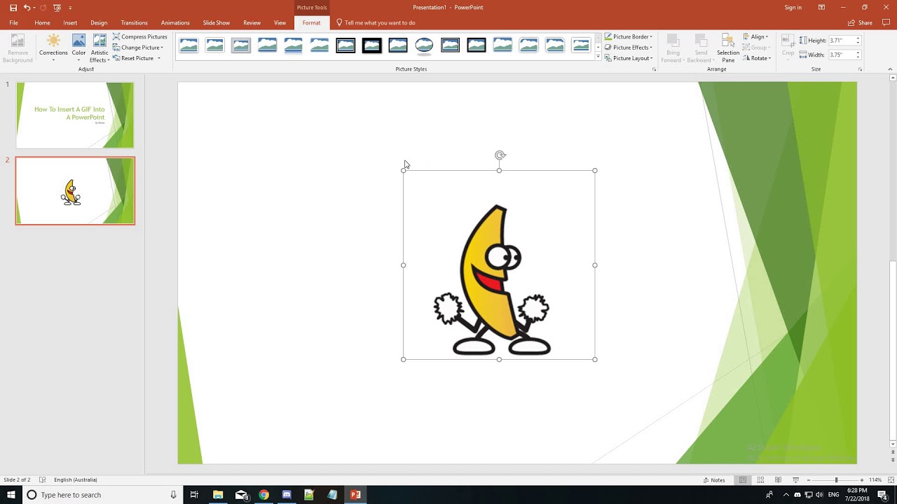 Come inserire gif animate in powerpoint