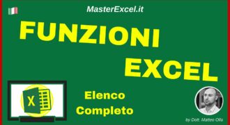 Come usare le funzioni di excel