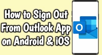 Come uscire da outlook su android