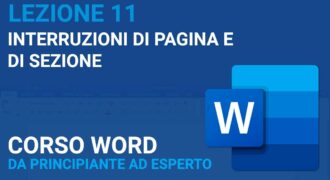 Come creare sezioni in word