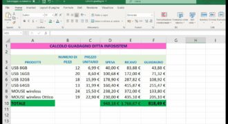 Come si calcola il costo unitario su excel