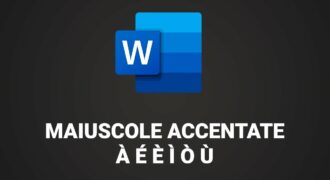 Come si scrive la a accentata maiuscola su word