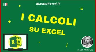 Come fare le operazioni algebriche in excel