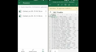 Come importare contatti da file excel su android