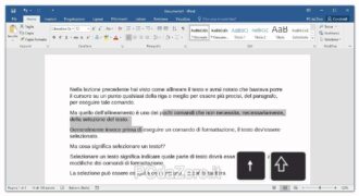Come si seleziona su word con la tastiera