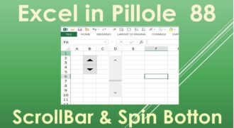 Come creare barra di scorrimento excel