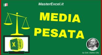 Come fare media ponderata voti excel