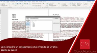 Come si crea un link su una pagina word