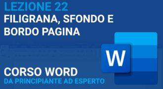 Come fare la filigrana con word