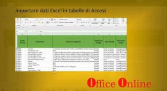 Come importare dati excel in access