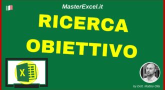 Come si usa ricerca obiettivo excel