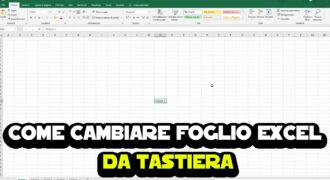 Come si modifica un foglio excel