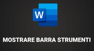 Come rimettere la barra degli strumenti su word