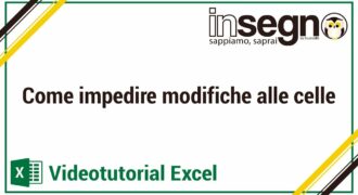 Come rendere immodificabile un file excel