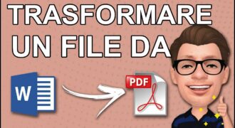 Come salvare un file in pdf da word