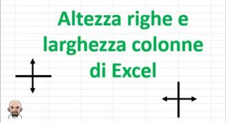 Come aumentare l’altezza delle righe in excel