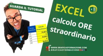 Come calcolare lo straordinario con excel