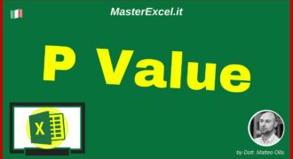 Come si calcola p-value in excel