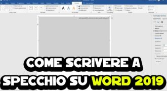 Come girare una parola in word