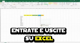 Come creare tabella spese su excel