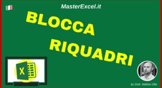 Come bloccare un riquadro in excel