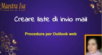 Come creare una mailing list su outlook