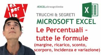 Come calcolare il margine su excel