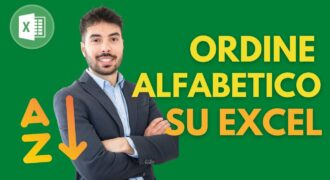 Come mettere un elenco in ordine alfabetico su excel