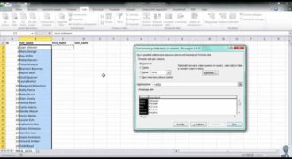 Come dividere nome e cognome in due celle excel